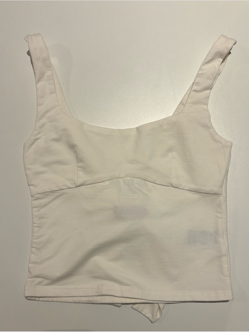 Women’s Edikted White Tank Top with bow in the back